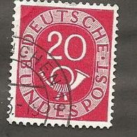 Briefmarke BRD: 1951 - 20 Pfennig - Michel Nr. 130