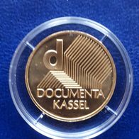 10 Euro Gedenkmünze vergoldet * Documenta in Kassel * Sammlung-ergänzung