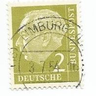 Briefmarke BRD: 1954 - 2 Pfennig - Michel Nr. 177 XW
