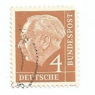 Briefmarke BRD: 1954 - 4 Pfennig - Michel Nr. 178 X W