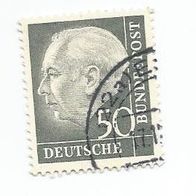 Briefmarke BRD: 1954 - 50 Pfennig - Michel Nr. 189 X W