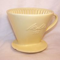 Melitta Porzellan Kaffeefilter,102 - 1-Loch, gelb