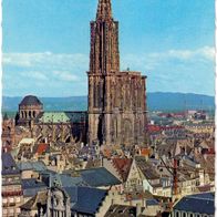 AK Straßburg Strasbourg Das Münster La Cathedrale in Farbe - unbenutzt