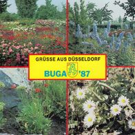 AK Düsseldorf BuGa Bundesgartenschau Blumen Mehrbildkarte in Farbe von 1987