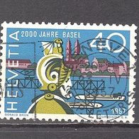 Schweiz, 1957, Mi. 640, 2000 Jahre Basel, 1 Briefmarke, gest.