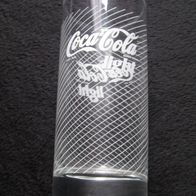 Coca Cola light Glas weiß Belgien Design Serie Bar Sammlung Coke Gläser