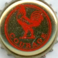 Courage Brewing Bier Brauerei Kronkorken UK mit Hahn, capsule biere, Kronenkorken