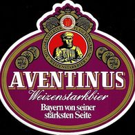 Aufkleber "AVENTINUS" Weißes Bräuhaus G. Schneider & Sohn GmbH Kelheim Bayern