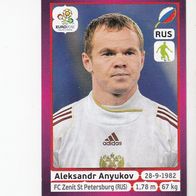 Panini Fussball Euro 2012 Aleksandr Anyukov Russia Nr 116