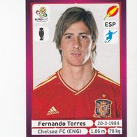 Panini Fussball Euro 2012 Fernando Torres Espana Nr 305