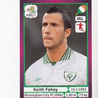 Panini Fussball Euro 2012 Keith Fahey Irland Nr 353