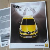 Renault Clio R.S. & Clio GT & Clio & Clio Grandtour (3/2013) Prospekt + Preisliste
