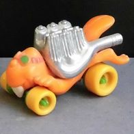 Ü-Ei Auto 1995 - Formel 1 der Tiere - Biber Berti - orange - Räder gelb