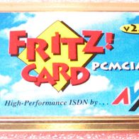 Fritz! Card ISDN PCMCIA V2.0 AVM - ohne Anschlusskabel - sehr guter Zustand