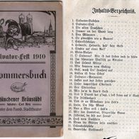 Salvator-Fest in Hamburg 1910, Kommers-Buch, no PayPal
