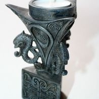 keltischer Fantasy-Kerzen-Halter Mystik TEE-Licht 220 Gramm Ø 7,4cm Höhe 12,5cm