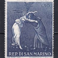 San Marino, 1968, Mi. 918, Weihnachten, Botticelli, 1 Briefm., gest.