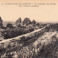 Alte AK Notre Dame de Lorette - La tranchee des Saules / Willows trenches - unbenutzt