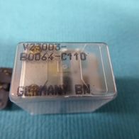 Siemens Kammrelais V23003 B0064 C110 mit Sockel f. Printplatten >> 1Stück >> NOS