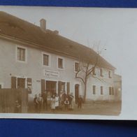 Lotzdorf bei Radeberg: Materialwaren-Geschäft Emil Werner, Foto-Ak 1910