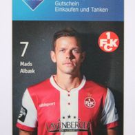 Aral SuperCard, 1. FC Kaiserslautern (2018/2019): Mads Albaek, 7 (ohne Guthaben)