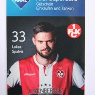 Aral SuperCard, 1. FC Kaiserslautern (2018/2019): Lukas Spalvis, 33 (ohne Guthaben)