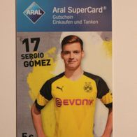 Aral SuperCard, Borussia Dortmund (2018/2019): Sergio Gómez, 17 (ohne Guthaben)