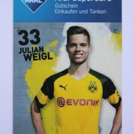 Aral SuperCard, Borussia Dortmund (2018/2019): Julian Weigl, 33 (ohne Guthaben)