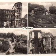 Alte AK Trier Mehrbildkarte s/ w - unbenutzt