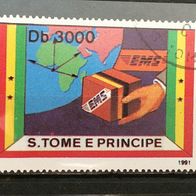 Sao Tome & Principe - MiNr. 1301 Eilmarke gestempelt M€ 20,00 #C25c