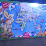 Maxi Puzzle FElix die Weltkarte 100 Teile ab 5+ Die Spiegelburg