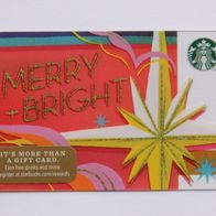 Starbucks Card aus den USA (SKU 11079901): Merry + Bright (ohne Guthaben)
