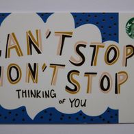Starbucks Card aus den USA (SKU 11106101): Can´t Stop Won´t Stop (ohne Guthaben)