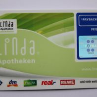 Payback Karte von LINDA Apotheken, Nr. 16001190