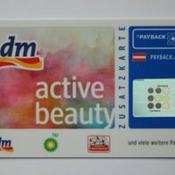 Payback Karte aus Österreich von dm, Nr. Z 16002159