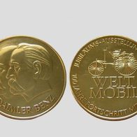 Alte Große Werbe-Jubiläums-Medaille "MERCEDES Daimler BENZ Automobile" Werbung
