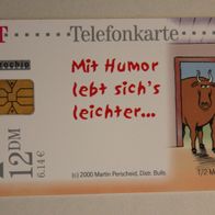 P 14 aus 2000, leer (Kennung P 14 08.00), "Humor - Scheiße - mein Mann!"