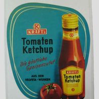 Selten Großes Werbe-Blechschild "KRAFT´S Tomaten Ketchup" Werbung