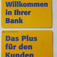 S 13 und 14 aus 1997, leer (Kennung S 13 / 14 11.97), Postbank