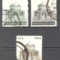 Pakistan, 1979, Mausoleum, 3 Briefm., gest.