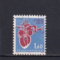 Tschechoslowakei, 1964, Mi. 1482, Kardiologen-Kongress, 1 Briefm., gest.