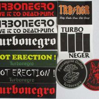 Turbonegro 9 verschiedene Aufkleber Sticker