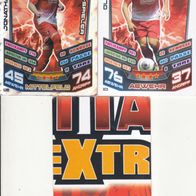 3x SC Freiburg Topps Match Attax Trading Card 2013