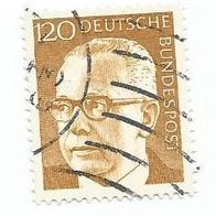 Briefmarke BRD:1971 - 120 Pfennig - Michel Nr. 691