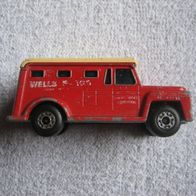 Modellauto Matchbox Security Armored Truck No 69 Lesney England rot Modell Auto