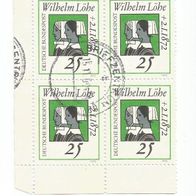 Briefmarke BRD:1972 - 25 Pfennig - Michel Nr. 710 - 4er Block mit Ecke
