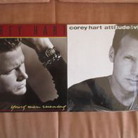 2 x LP Vinyl Corey Hart "Young man running" und "Attitude and virtue" 80er Jahre