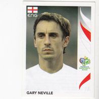 Panini Fussball WM 2006 Gary Neville England Nr 101