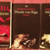 Henning Mankell: Bücherpaket - 3 Taschenbücher - aus Sammlungsauflösung