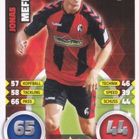 SC Freiburg Topps Match Attax Trading Card 2016 Jonas Meffert Nr.116